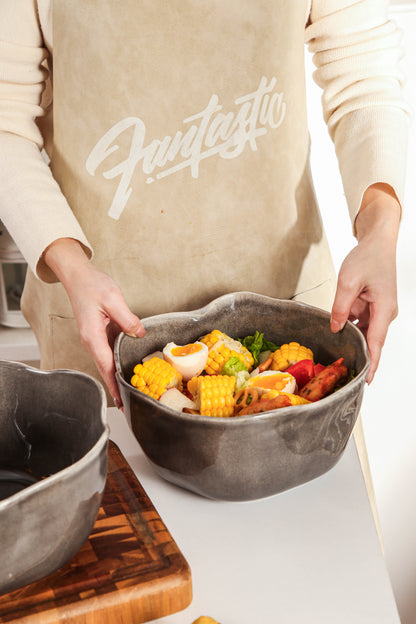Royal Graphite Organic Deep Bowl Set