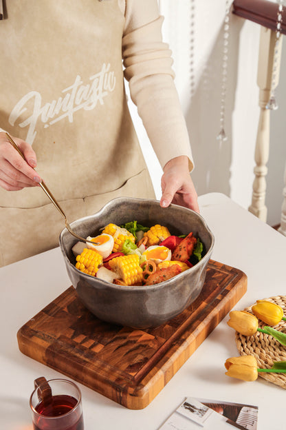 Royal Graphite Organic Deep Bowl Set