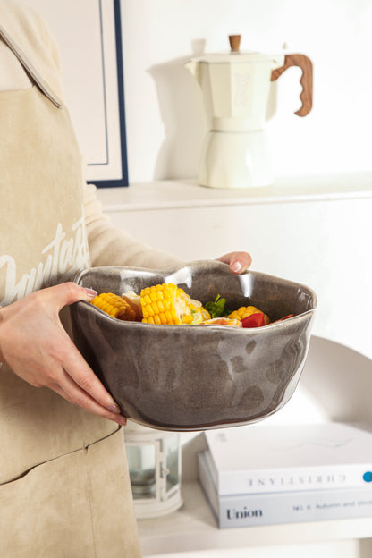 Royal Graphite Organic Deep Bowl Set