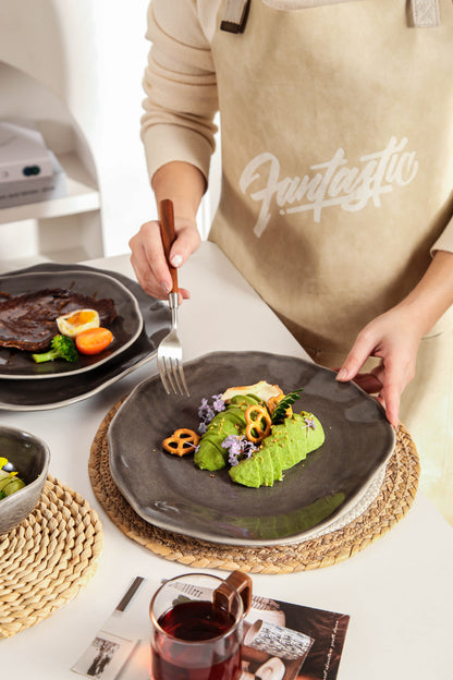 Royal Graphite 16-Piece Organic Dinnerware Set