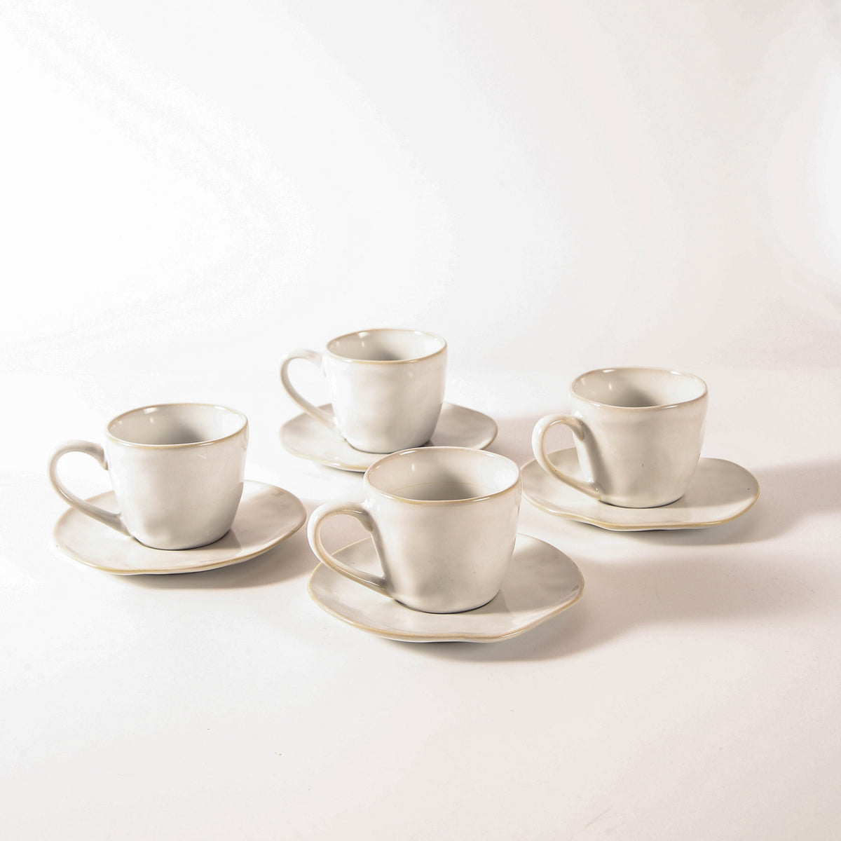 Pearl White Organic Espresso Set