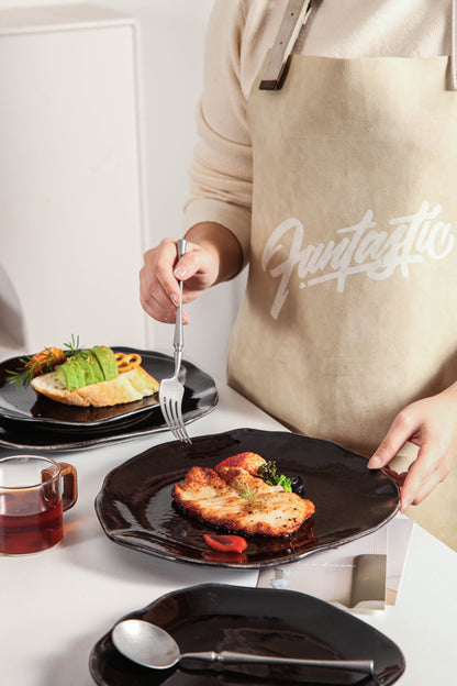Imperial Onyx 16-Piece Organic Dinnerware Set