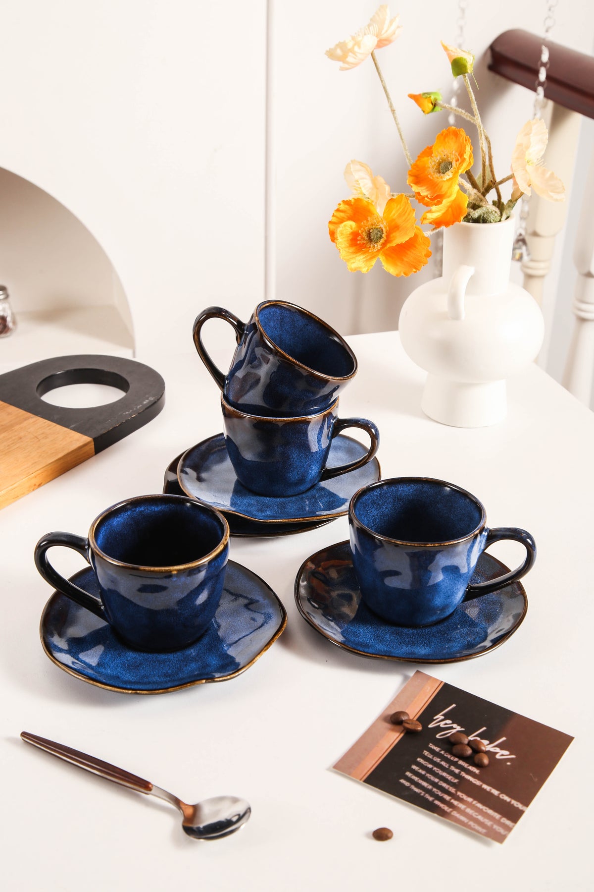 Ocean Blue Organic Espresso Set