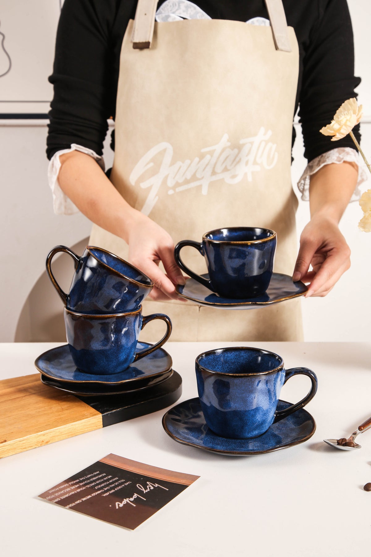 Ocean Blue Organic Espresso Set
