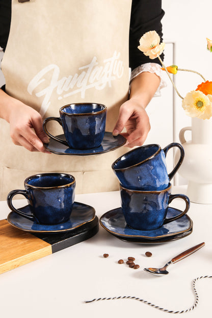Ocean Blue Organic Espresso Set