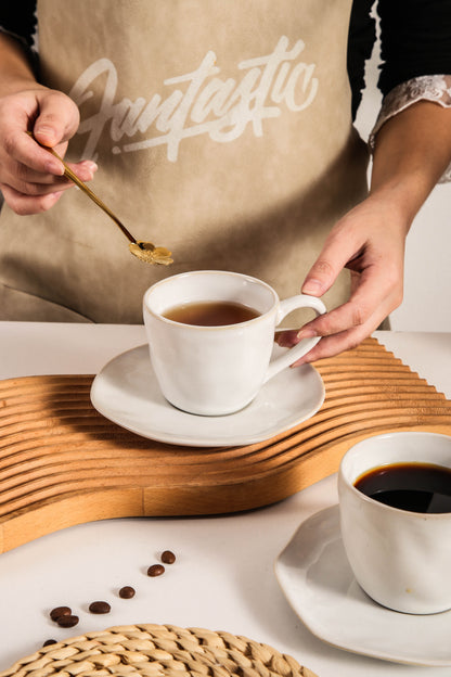 Pearl White Organic Espresso Set