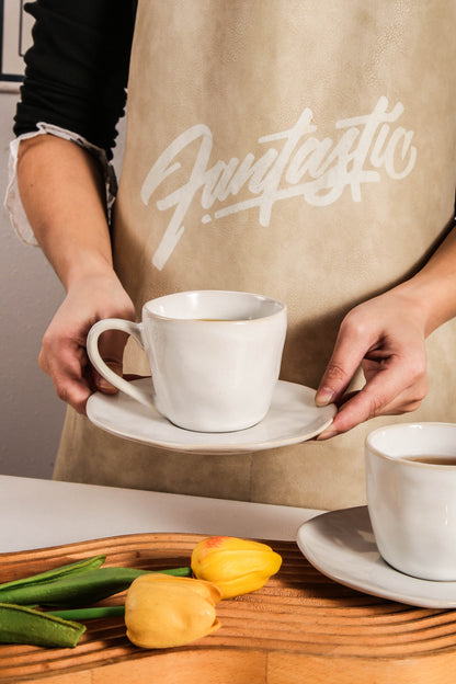 Pearl White Organic Espresso Set