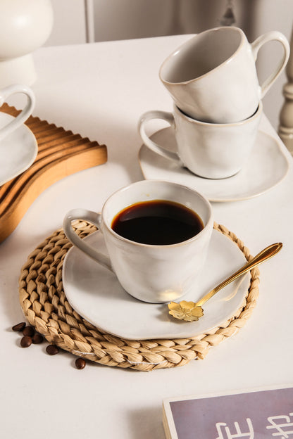 Pearl White Organic Espresso Set