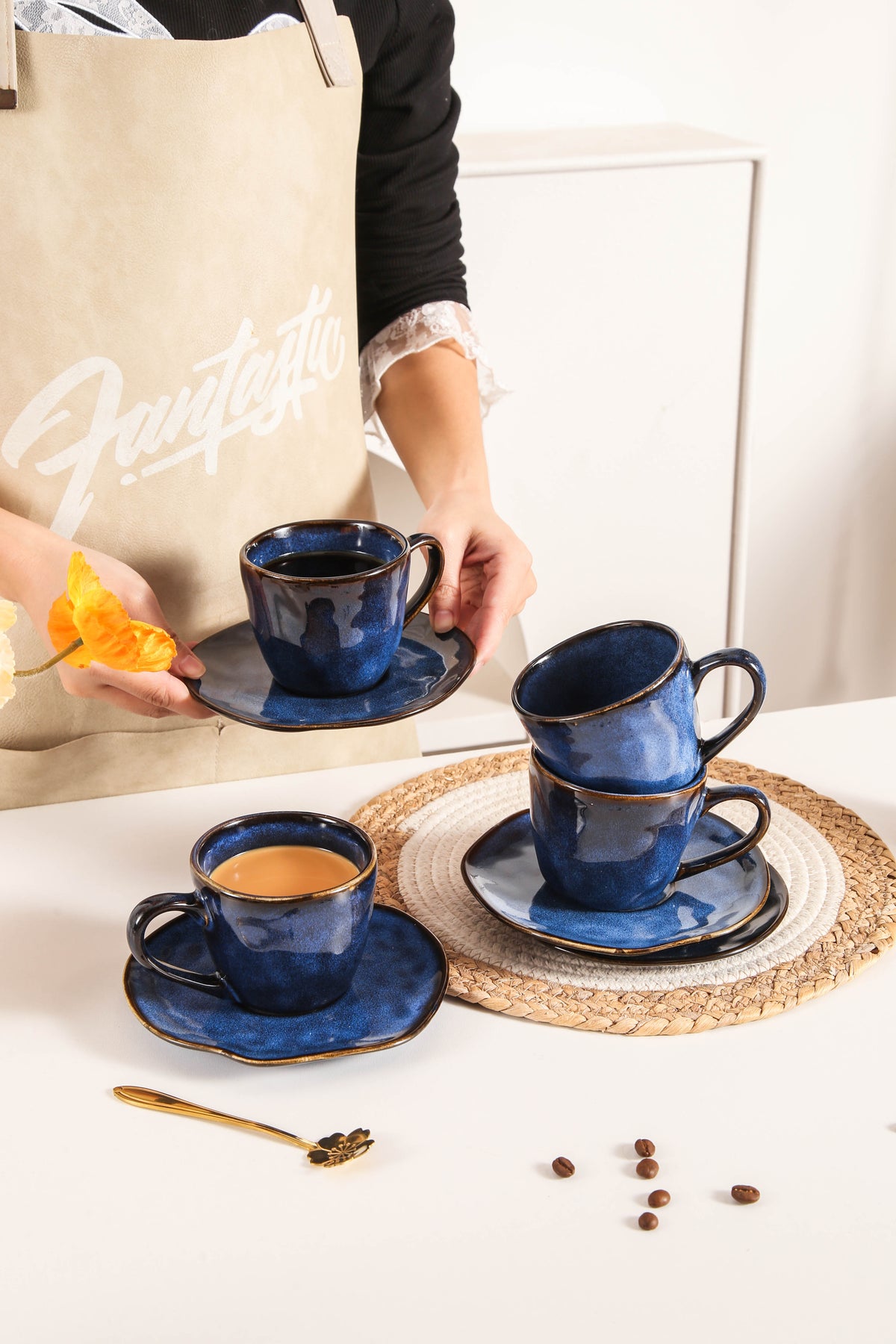 Ocean Blue Organic Espresso Set