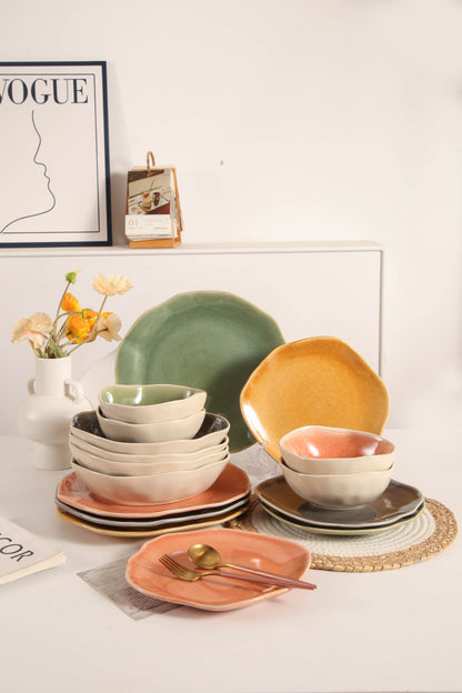 Sunstone 16-Piece Organic Dinnerware Set