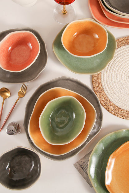 Sunstone 16-Piece Organic Dinnerware Set