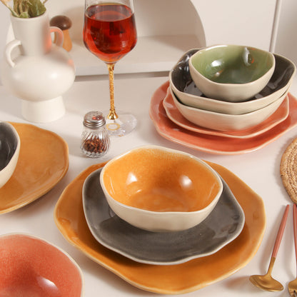 Sunstone 16-Piece Organic Dinnerware Set