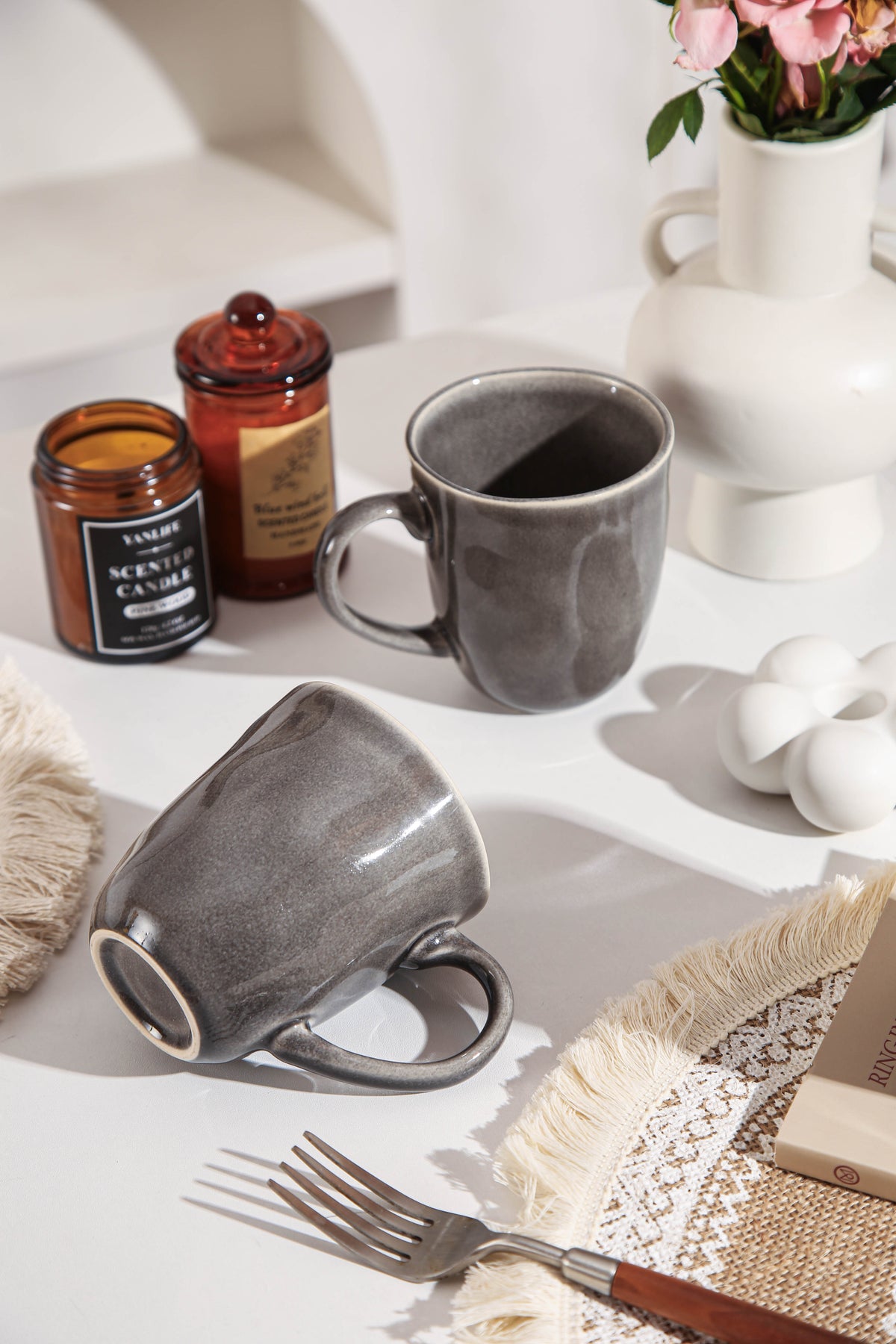 Royal Graphite Organic Mug Set