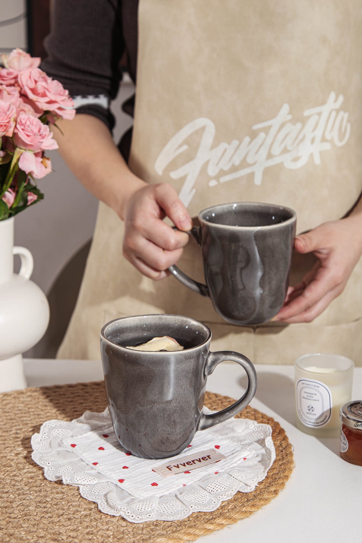 Royal Graphite Organic Mug Set