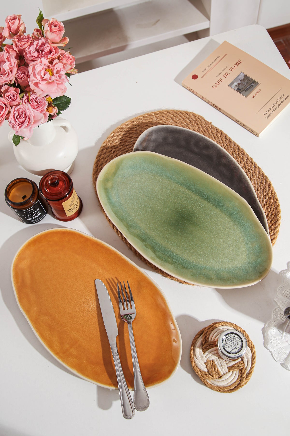 Sunstone Organic Serving Platter Set