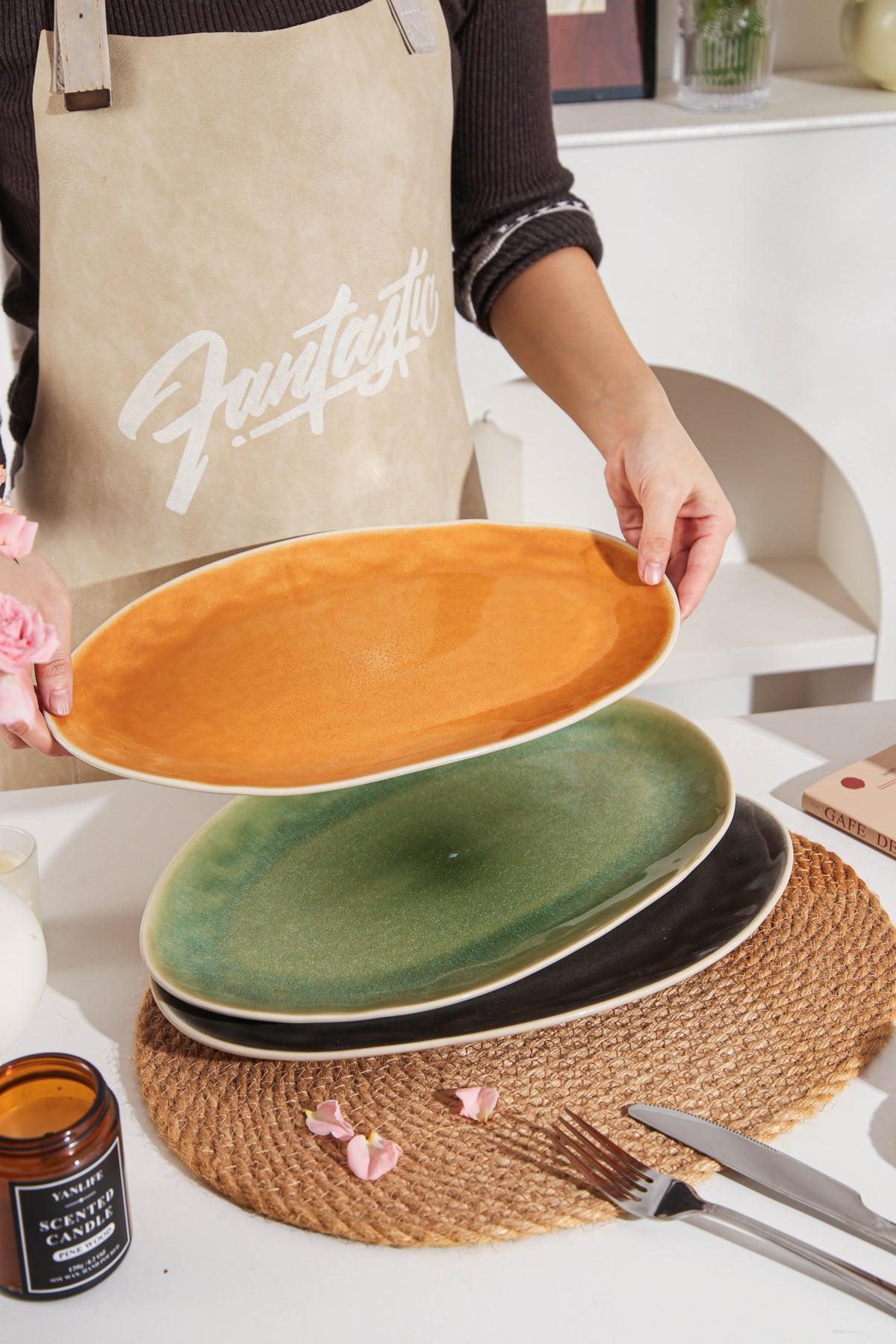 Sunstone Organic Serving Platter Set