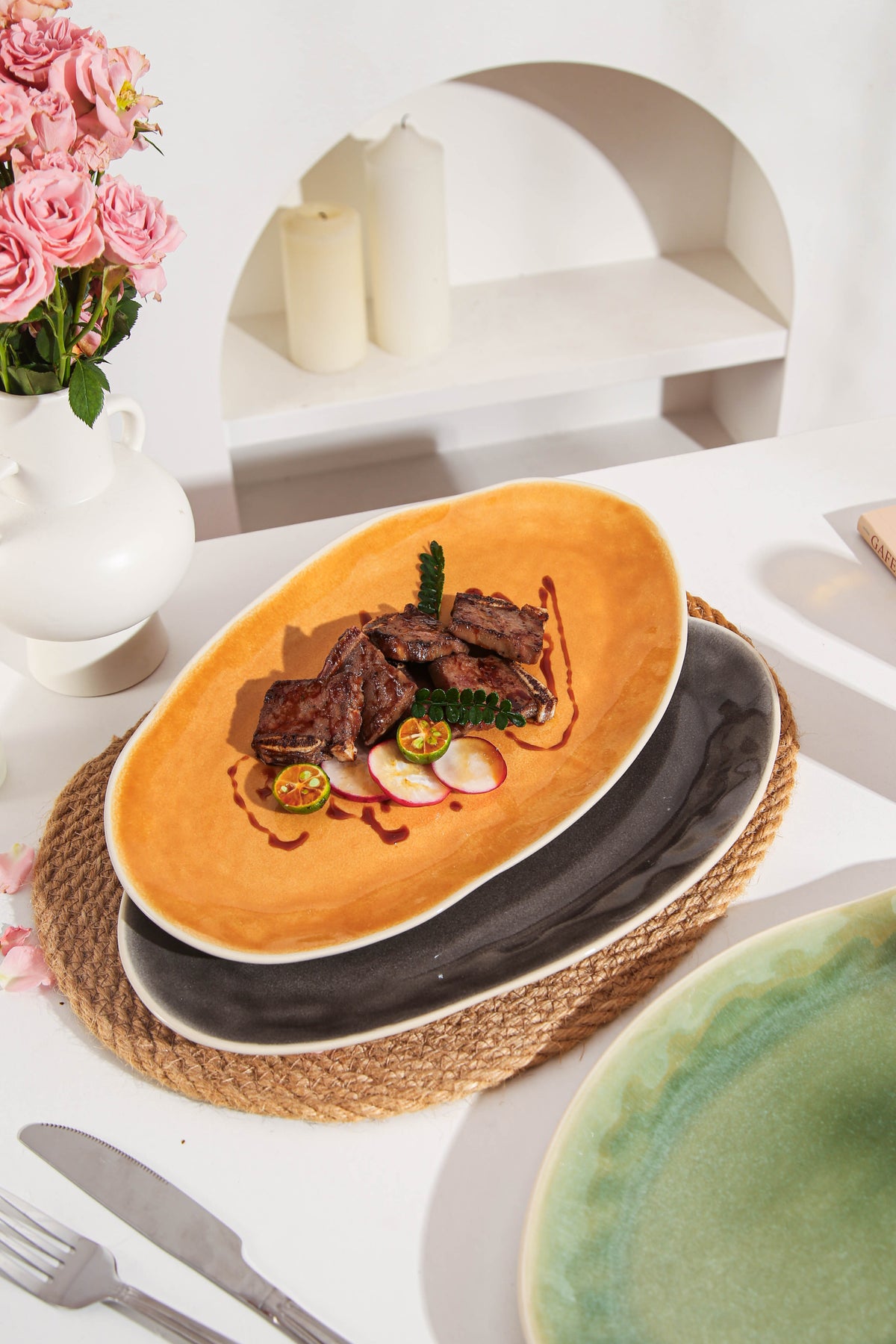 Sunstone Organic Serving Platter Set