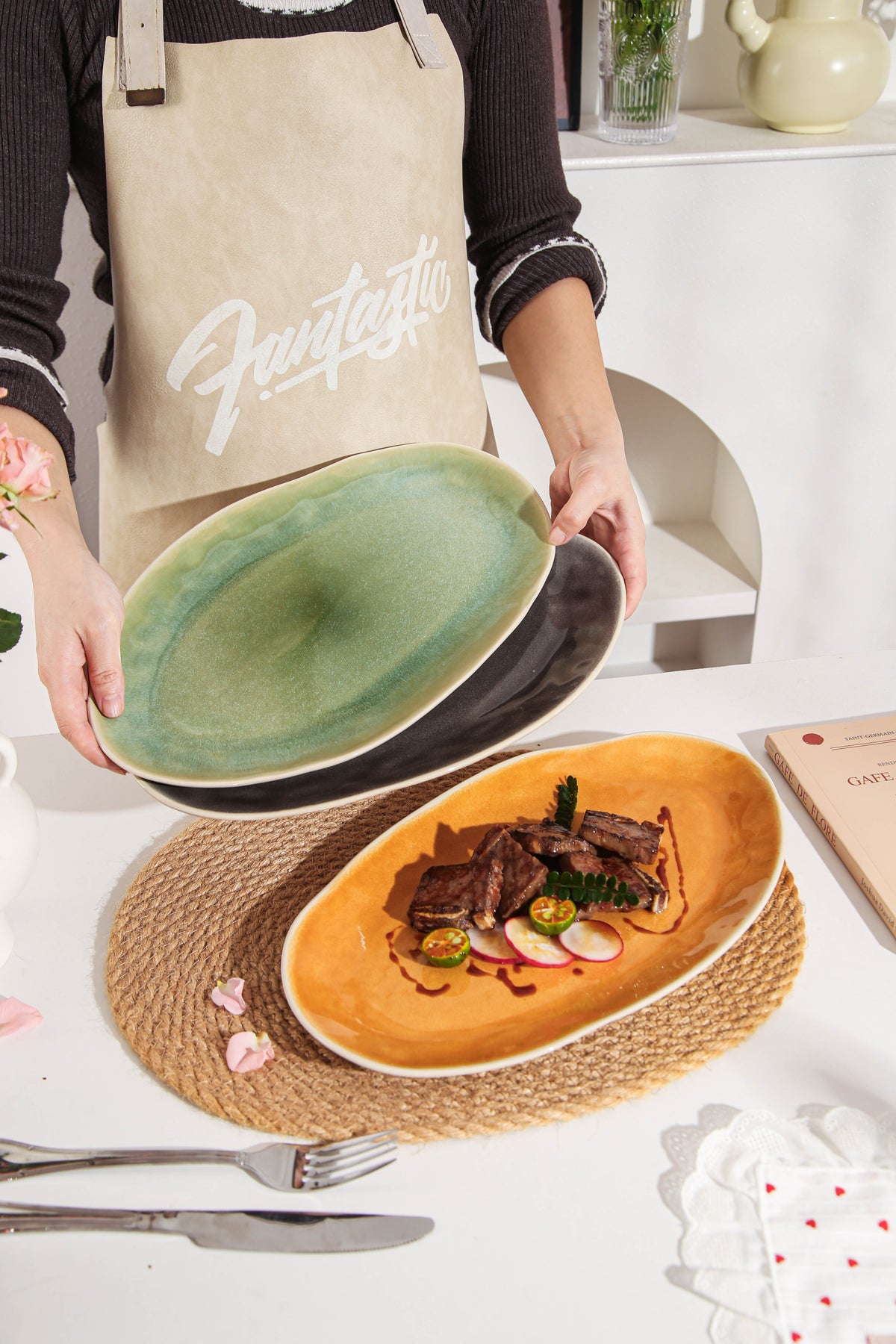 Sunstone Organic Serving Platter Set