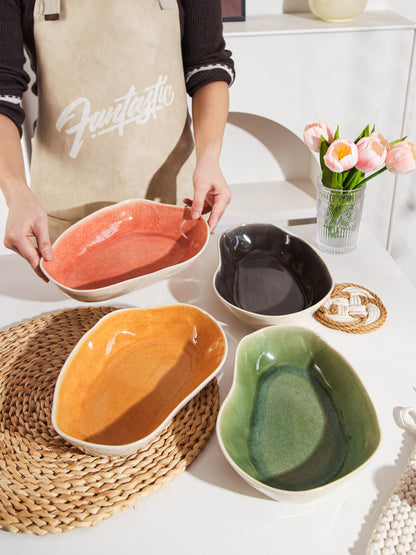 Sunstone Organic Oval Plate Set