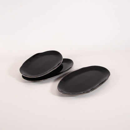 Imperial Onyx Organic Serving Platter Set