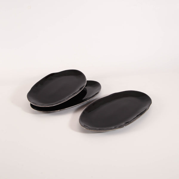 Imperial Onyx Organic Serving Platter Set
