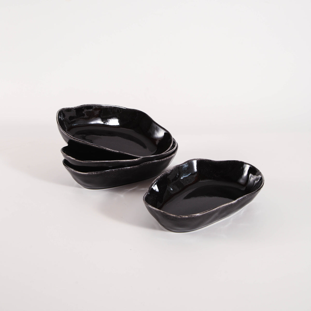 Imperial Onyx Organic Oval Plate Set