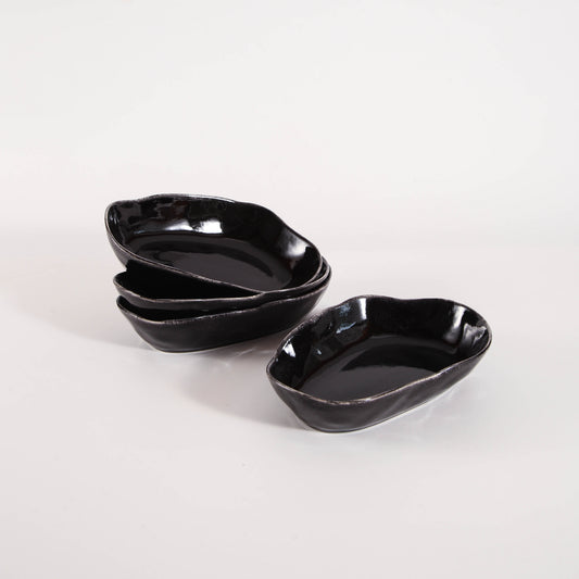 Imperial Onyx Organic Oval Plate Set