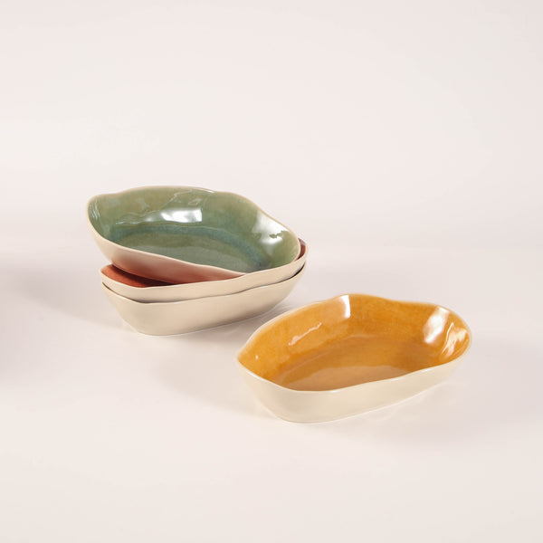 Sunstone Organic Oval Plate Set