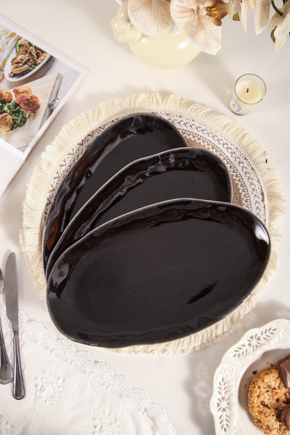 Imperial Onyx Organic Serving Platter Set