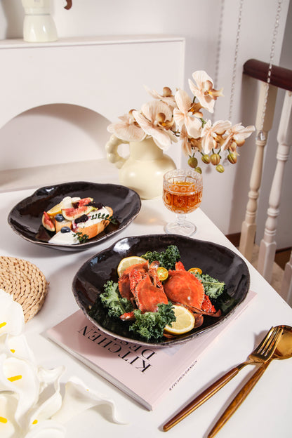 Imperial Onyx Organic Deep Plate Set