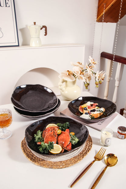 Imperial Onyx Organic Deep Plate Set