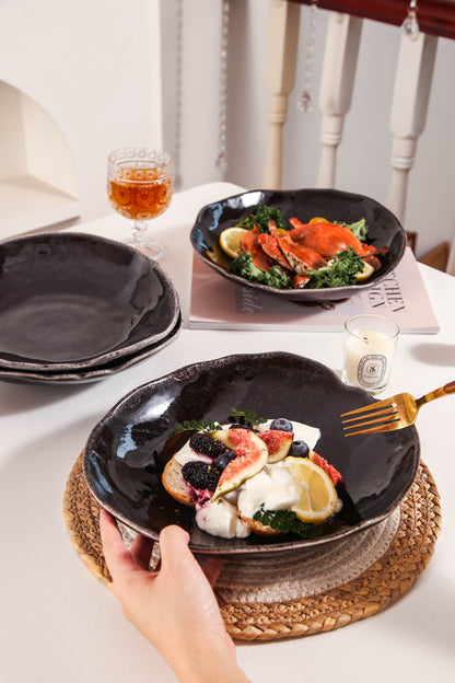 Imperial Onyx Organic Deep Plate Set